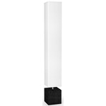 Flaca Floor Lamp - Ebony / White