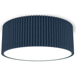 Andrea Flush Ceiling Light - Navy