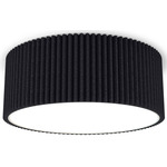 Andrea Flush Ceiling Light - Black