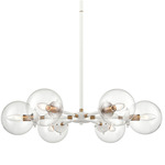 Boudreaux Pendant - Matte White / Clear