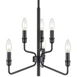 Saginaw Chandelier - Matte Black