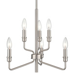 Saginaw Chandelier - Satin Nickel