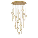 Barletta Chandelier - Gold / Clear Seeded