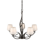 Flora Twining Chandelier - Oil Rubbed Bronze / Opal