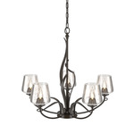 Flora Twining Chandelier - Oil Rubbed Bronze / Clear