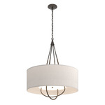 Loop Pendant - Oil Rubbed Bronze / Flax