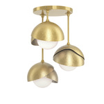 Brooklyn Double Multi Semi Flush Light - Modern Brass / Modern Brass