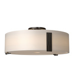 Impressions Semi Flush Ceiling Light - Oil Rubbed Bronze / Opal