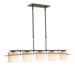 Arc Ellipse Linear Pendant - Oil Rubbed Bronze / Opal