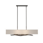 Brindille Rectangle Pendant - Oil Rubbed Bronze / Flax