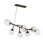 Vine Linear Pendant - Oil Rubbed Bronze / Clear Simon Pearce