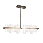 Vitre Linear Pendant - Oil Rubbed Bronze / White Swirl