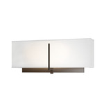 Exos Square Wall Sconce - Oil Rubbed Bronze / Natural Anna