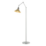 Henry Floor Lamp - Vintage Platinum / Modern Brass