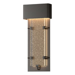 Ursa Outdoor Wall Sconce - Coastal Oil Rubbed Bronze / Seeded Clear