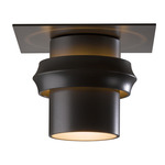 Twilight Dark Sky Outdoor Semi Flush Ceiling Light - Coastal Oil Rubbed Bronze