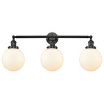 Beacon Bathroom Vanity Light - Matte Black / Matte White