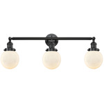 Beacon Bathroom Vanity Light - Oil Rubbed Bronze / Matte White