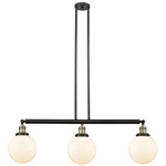 Beacon 213 / 214 Linear Pendant - Black / Antique Brass / Matte White