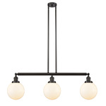 Beacon 213 / 214 Linear Pendant - Oil Rubbed Bronze / Matte White