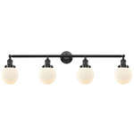 Beacon Bathroom Vanity Light - Oil Rubbed Bronze / Matte White