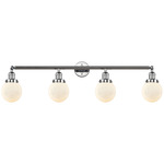 Beacon Bathroom Vanity Light - Polished Chrome / Matte White