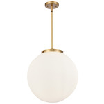 Beacon 221 Chandelier - Brushed Brass / Matte White