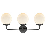 Beacon 284 Bathroom Vanity Light - Oil Rubbed Bronze / Matte White