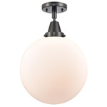 Beacon 447 Ceiling Light Fixture - Matte Black / Matte White