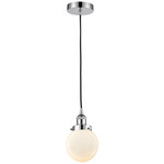 Beacon 616 Pendant - Polished Chrome / Matte White