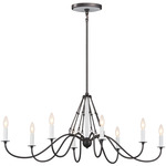 Freesia Oval Chandelier - Anvil Iron