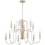 Karthe Chandelier - Brushed Nickel