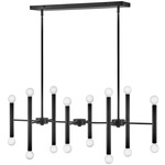 Millie Linear Chandelier - Black