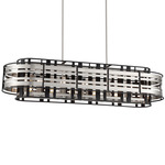 Presten Island Pendant - Brushed Nickel / Coal