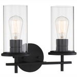 Haisley Bathroom Vanity Light - Coal / Clear