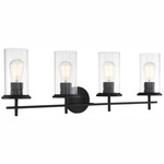 Haisley Bathroom Vanity Light - Coal / Clear