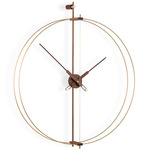 Barcelona Premium Clock - Gold / Walnut