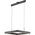 Prometheus Square Chandelier - Satin Dark Gray / Acrylic