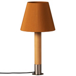 Basica M1 Table Lamp - Nickel / Mustard Raw Ribbon