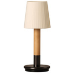 Basica Minima Portable Table Lamp - Bronze / Natural Ribbon