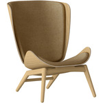 The Reader Wing Chair - Light Oak / Sugar Brown