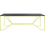 Same Same Linoleum Narrow Dining Table - Black / Yellow