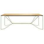 Same Same Oak Dining Table - Oak / Pale Green