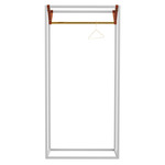 Less Mess Wardrobe Stand - Polished Brass / Off White