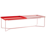 Poi Coffee Table - Vermillion/ Pink