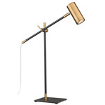 Calumet Table Lamp - Matte Black / Olde Brass