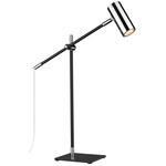 Calumet Table Lamp - Matte Black / Polished Nickel