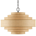 Maura Chandelier - Black / Natural