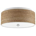 Coulton Ceiling Light - White / Abaca Rope