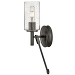 Collier Wall Sconce - Black Oxide / Clear Seedy